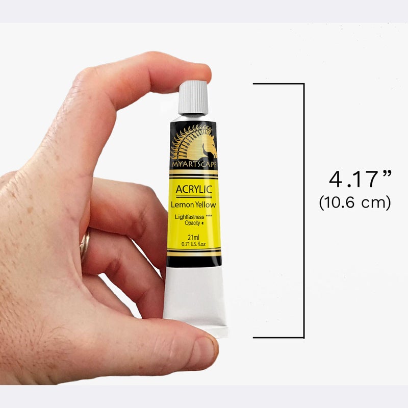 MyArtscape Acrylic Paint Set - 24 x 21ml Tubes - Lightfast - Heavy Body - Image 2